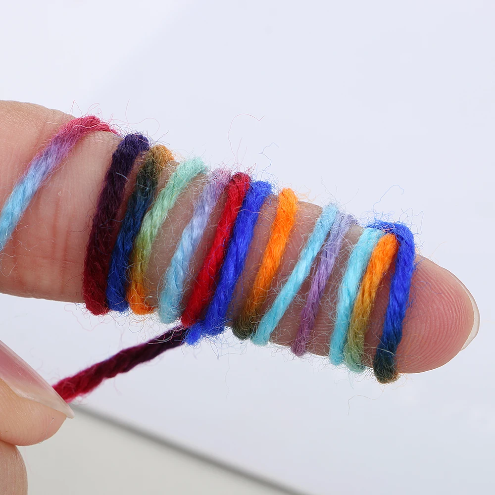 50 г разноцветные ручные вязальные плетеные шарики толстые вязанные резные нити мягкие волокна окрашенная пряжа Швейные аксессуары