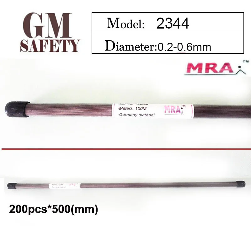 

MRA Laser welding 2344 of 0.2/0.3/0.4/0.5/0.6mm Welding Wires Filler Material 200pcs in 1 Tube B012231