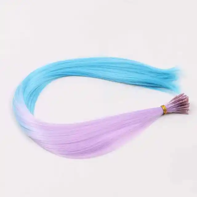 I Tip Feather Synthetic Pre Bonded Hair Extensions Luxury for Braiding 22
