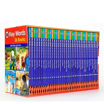 

36 books/Set English original version Key Words with Peter sight words Oral Vocabulary Exercises English learning books