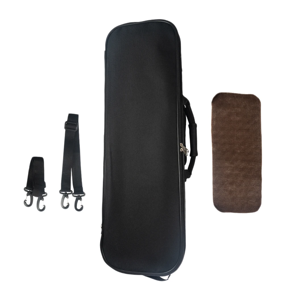 

1x 1/8 Oblong Shape Lightwight Violin Case with Hygrometer and Carry Straps