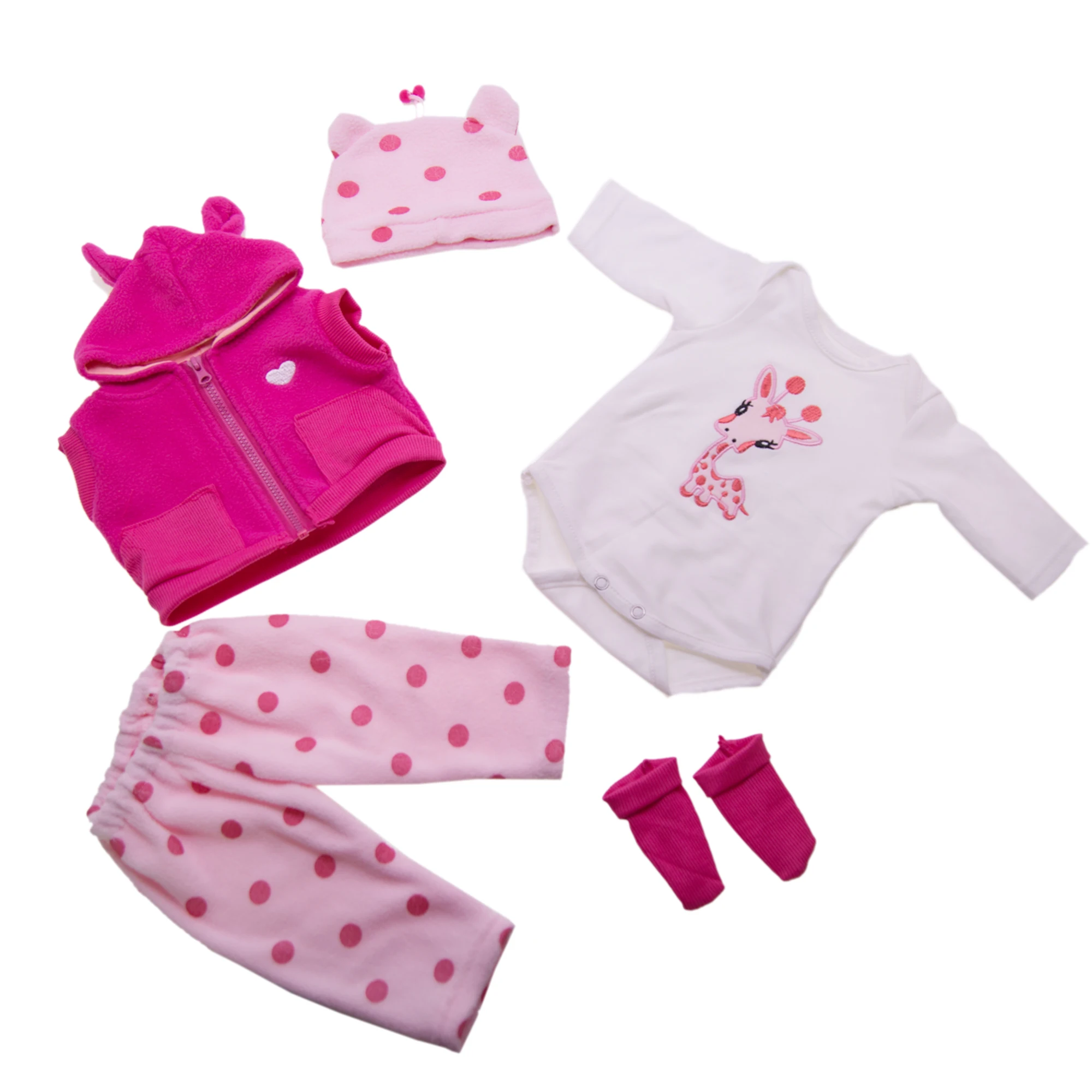 17cm Doll Clothes Set - Hat & Overalls Outfit For Doll Accessories (Style A, No Doll Included)