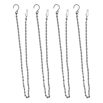 

10 Piece 35 Inch Hanging Chain Garden Plant Hook, Suitable for Bird Feeding, Blackboard, Planter, Lantern, Wind Bell and Decorat