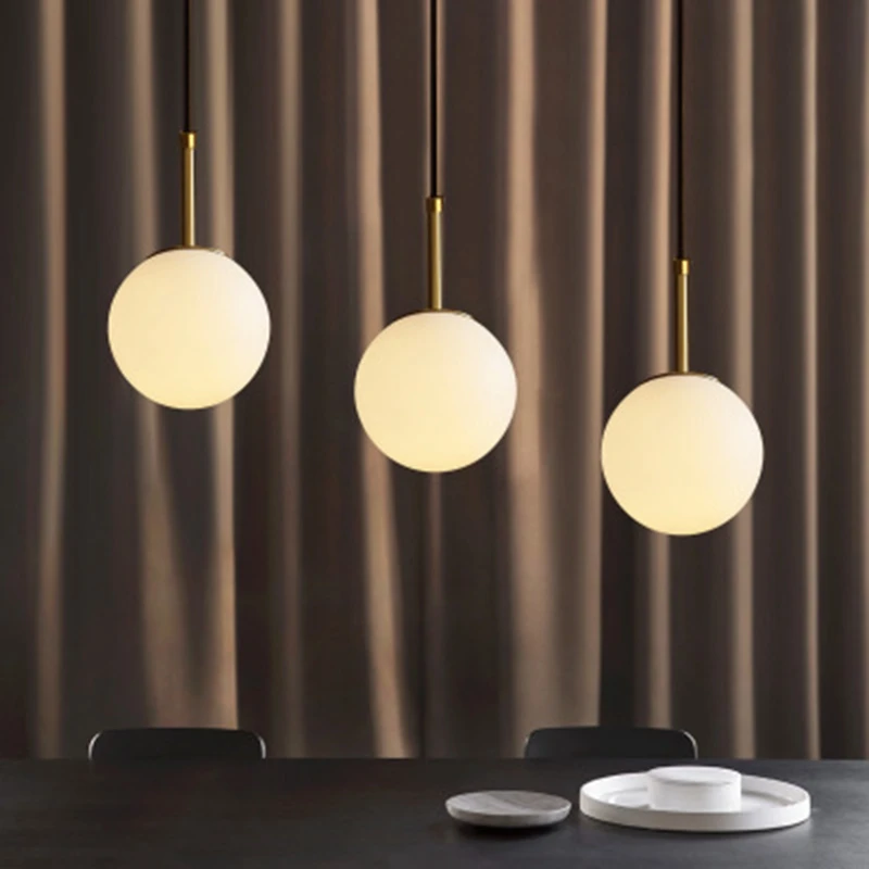 LukLoy латунный подвесной светильник система светильников стеклянный шар