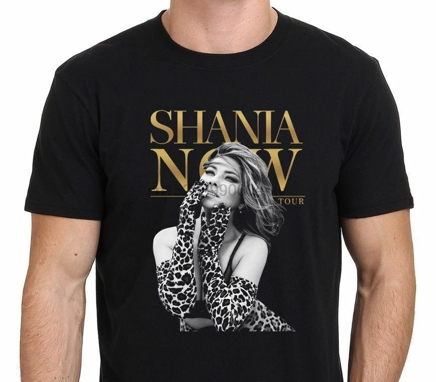 Новая футболка с постером SHANIA TWAIN NOW TOUR 2018 | Мужская одежда