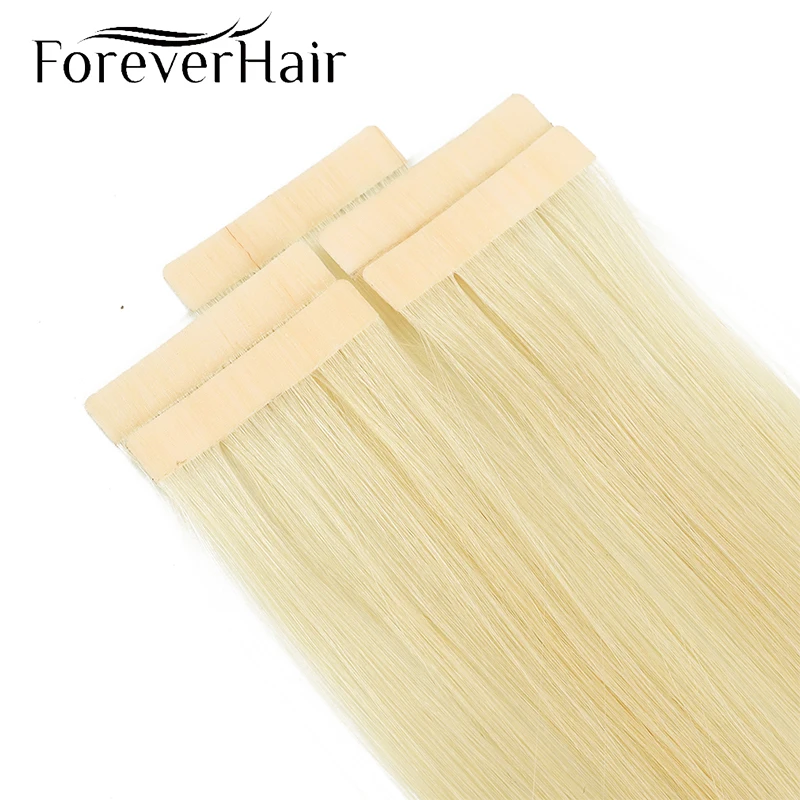 Накладные волосы Forever Hair 100% натуральные Remy бесшовные с лентой для наращивания
