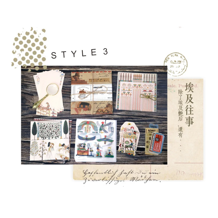 12sets/1lot Retro scene Diary Planner Decorative Mobile Stickers Scrapbooking Craft Stationery Stickers - Цвет: Aijiwangshi