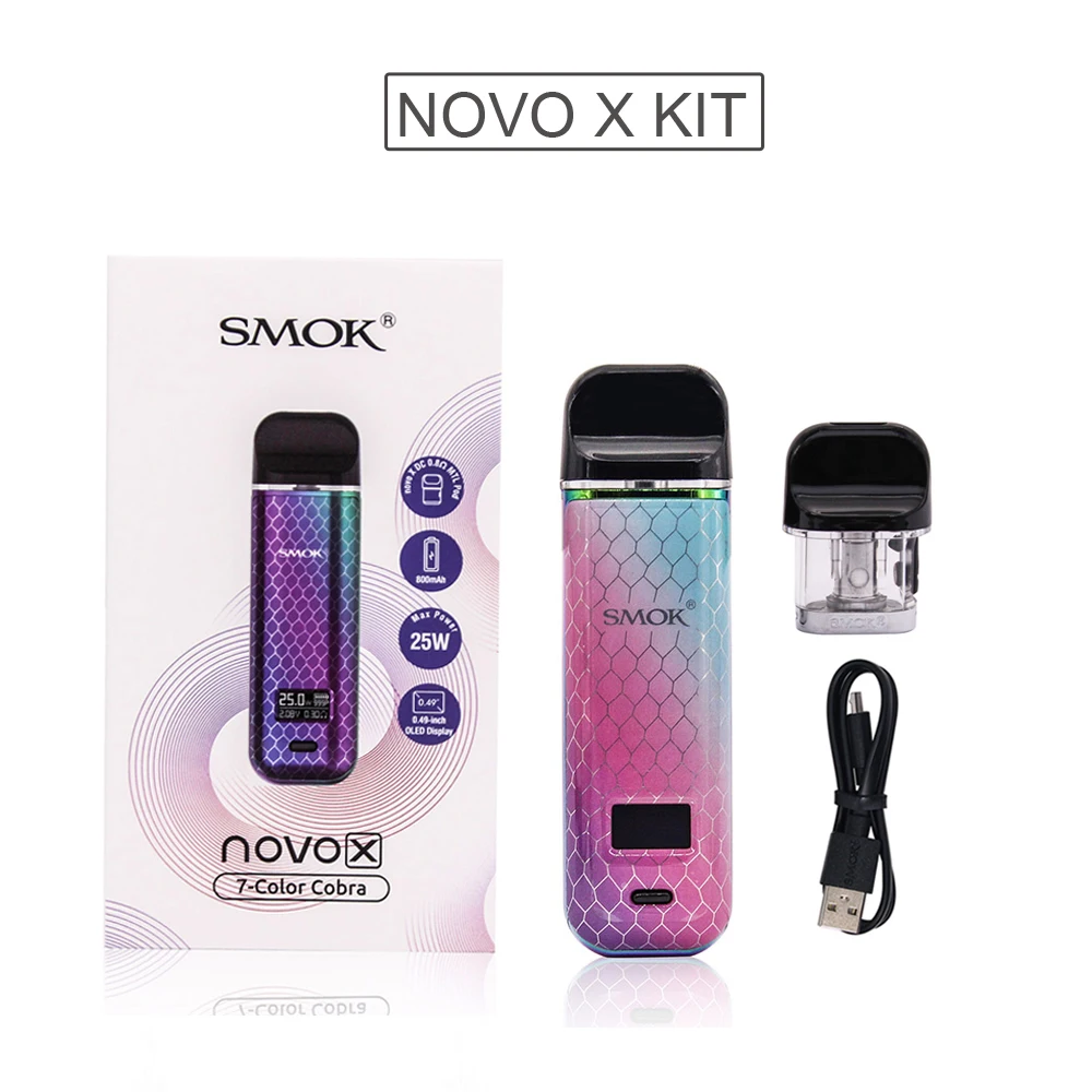 Original SMOK Novo X Kit Fresh Vaping AntiLeaking Mini Vape Pen Stick