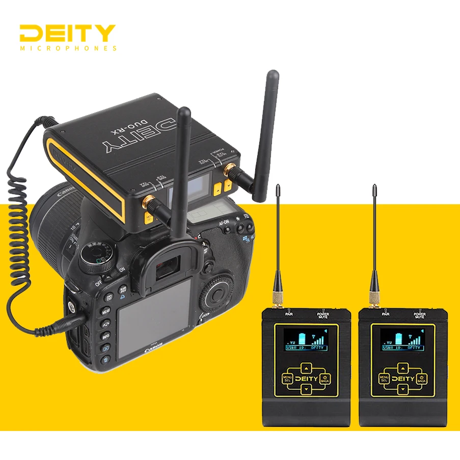 Deity Connect Lavalier Wireless Microphone Dual Channel Receiver 2.4 Ghz Wireless System For DSLR Nikon Sony Canon Camera|Microphones| - AliExpress