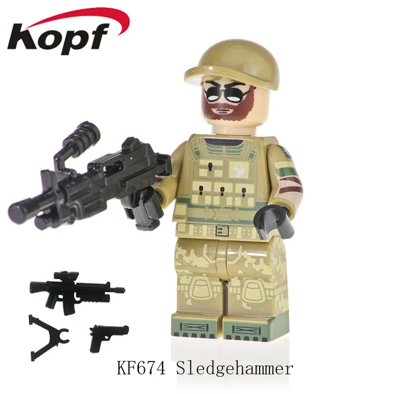 KF674 Without Box Kopf строительные блоки browl stars Sky Fox Glory Авангард с Настоящее металлическое оружие фигурки оружия куклы для детей Детские игрушки KF671 - Цвет: KF674 Without Box
