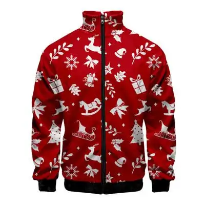 3D Рождественская мужская куртка с цифровой печатью Джокер уличная Санта Клаус это Off White пальто Coldplay Осенняя Толстовка бомбер Топы - Цвет: A5