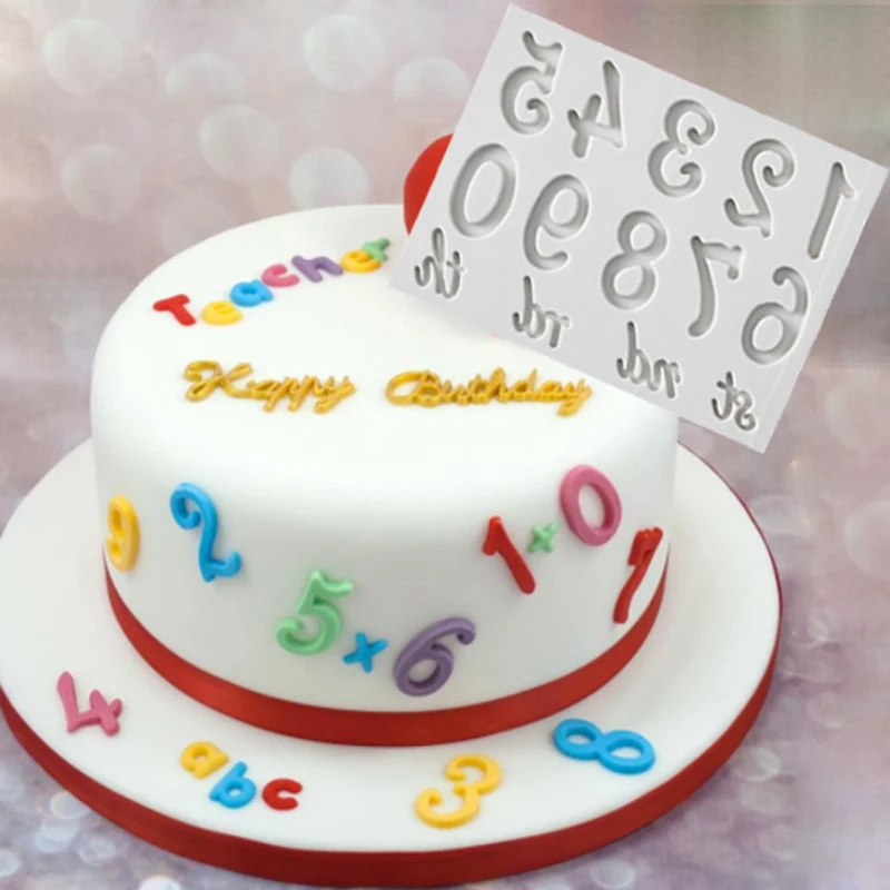 

Numbers & Letter Molds Fondant Cake Decorating Tools Silicone Molds Sugarcrafts Chocolate Baking Tools Cakes Gumpaste Fimo