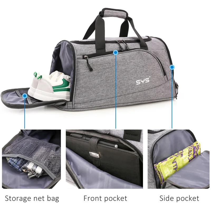 AoLuHeng Sport Sporttas Mannen BAGGAGE плунжезак тренировка фитнес Schoudertas met Schoenen Zak Водонепроницаемый Открытый Reizen Handtas