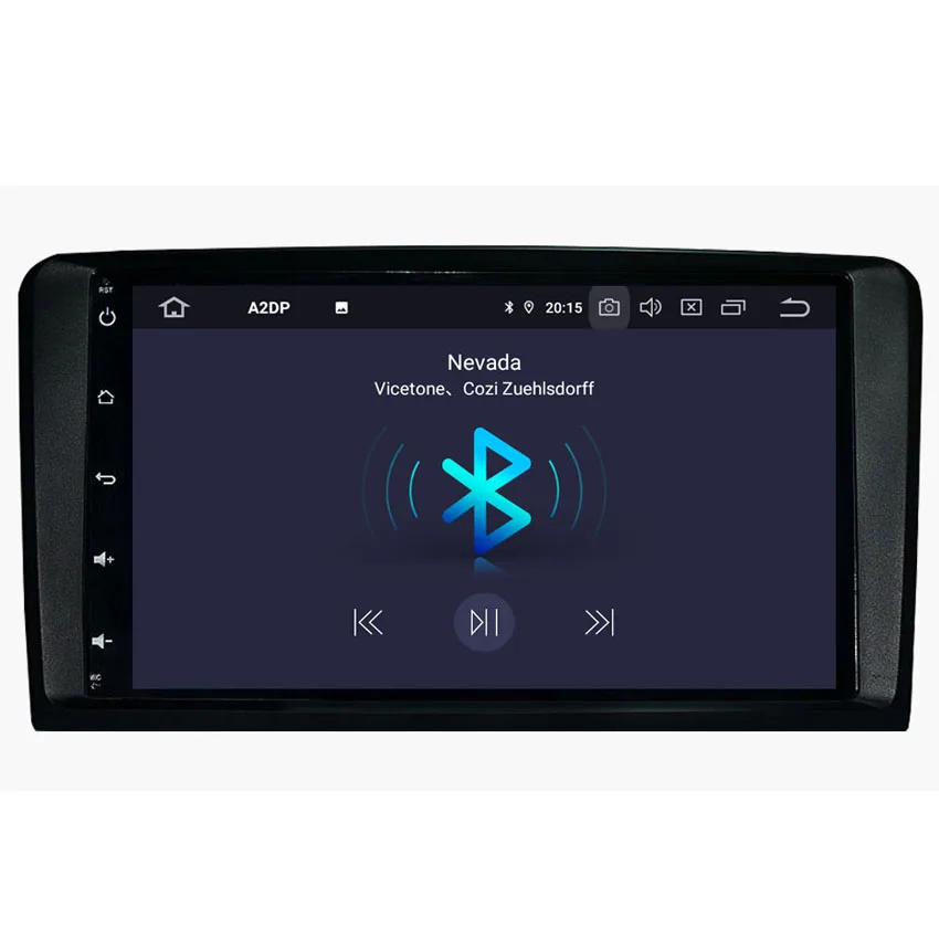Top KANOR 1024*600 IPS Android 9.0 2 Din Car Autoradio For Mercedes Benz W164 ML350 ML450 ML500 ML430 X164 GL320 1