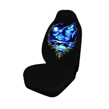 

KBKMCY Blue Starry Sky Seat Cover King of the Forest Pattern Car Seat Protector Covers for High Back Automotive Seat Decoration
