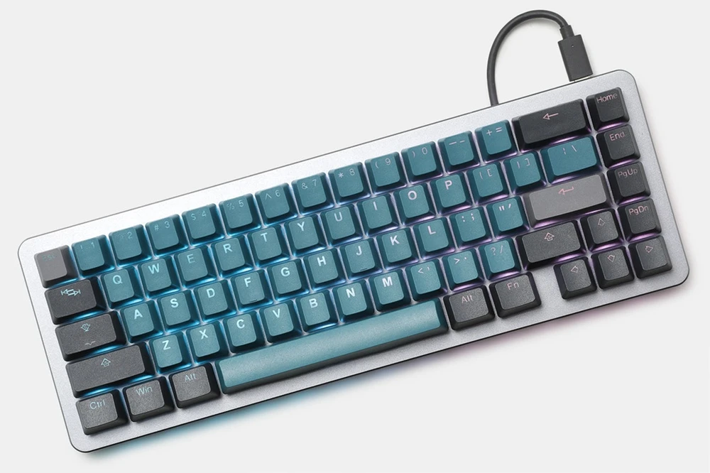 Keycaps para Faça Através da Floresta Taihao Duplo Tiro Você Mesmo Gaming Teclado Mecânico Tampões Retroiluminados Oem Perfil Luz Profunda Azul Verde Pbt - Imagem 4