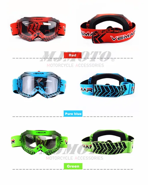 Vemarオートバイメガネ子供バイクレーシングゴーグルmx mtbオフ