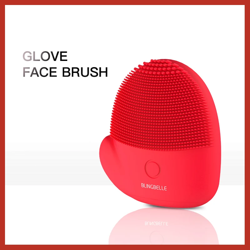 

BLINGBELLE Christmas Silicone Facial Glove Face Cleansing Brush Cosmetics Remover Face Wash Beauty Cleansing Brush Skin Scubber