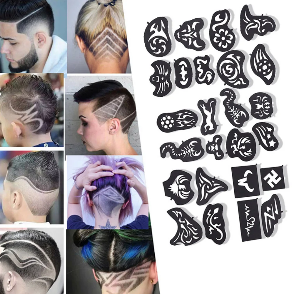 Hair Tattoo Stencils