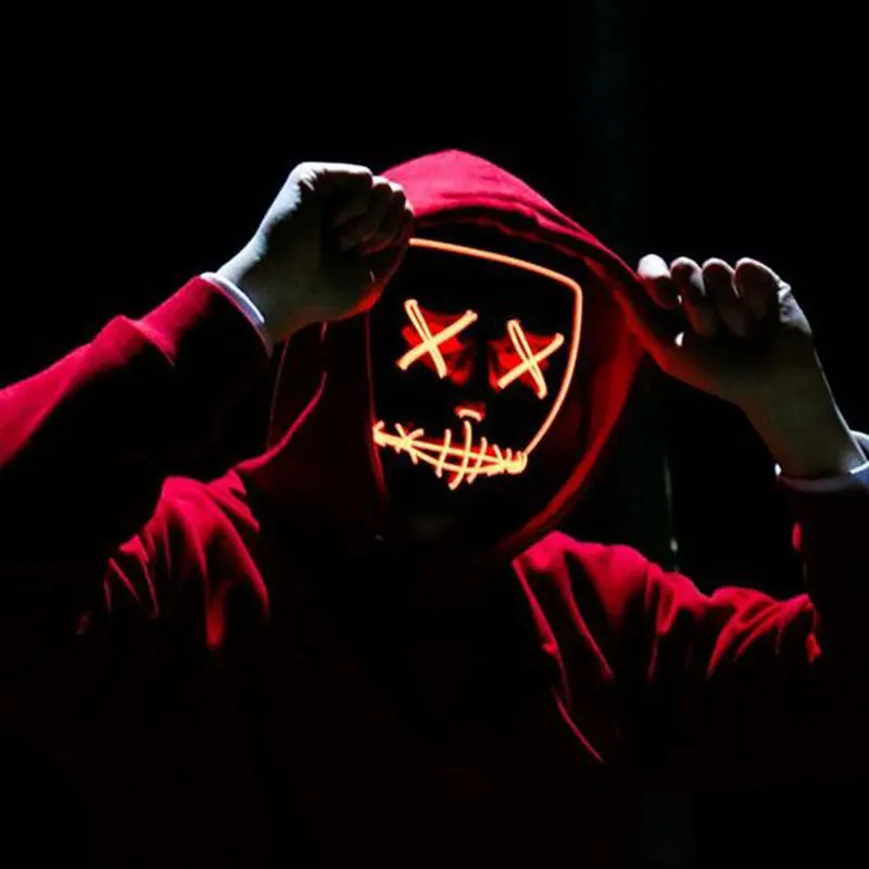 nå aborre søsyge Anonymous Led Halloween Mask | Anonymous Party Led Mask | Luminous Anonymous  Mask - Led - Aliexpress