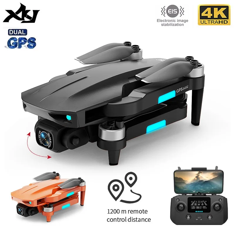 Дрон XKJ L700PRO с GPS 4K двойная HD-камера профессиональная Аэрофотосъемка бесщеточный