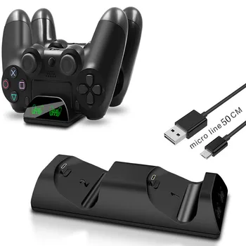

Upgrated LED Controller Charger Dock Dual USB PS4 Charging Stand Station Cradle for Sony Playstation 4 PS4 / PS4 Pro /PS4 Slim