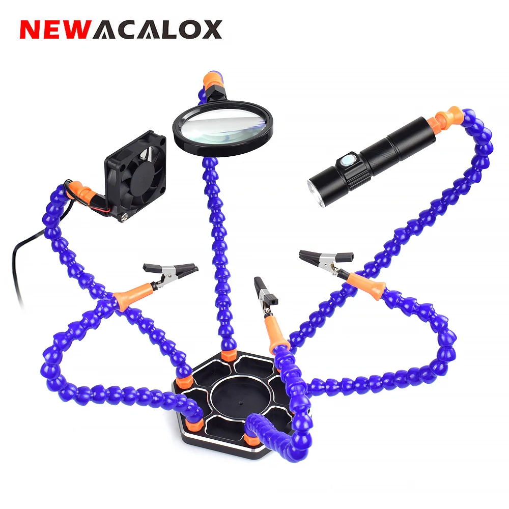 Держатель для паяльника NEWACALOX гибкие держатели USB 6 шт.|Лупы| |
