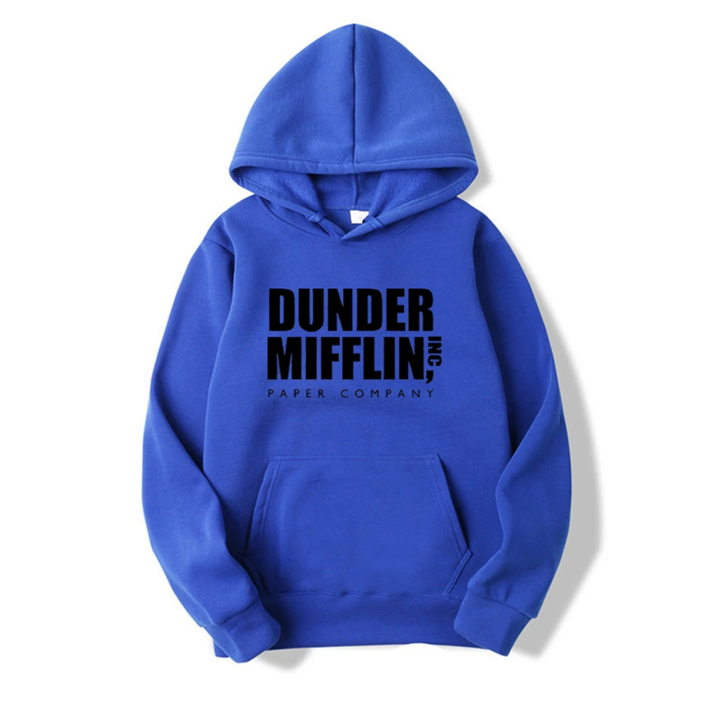 Camiseta de papel para hombre, camisa de oficina, serie de TV, Dunder  Mifflin, Azul Real - AliExpress