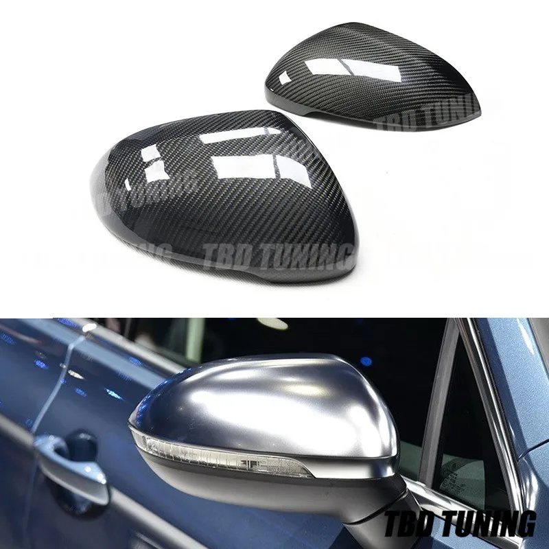 

For Volkswagen VW Passat Variant Arteon Magotan Replacement Style Carbon Fiber Rear View Mirror Cover 2015 2016 2017 +