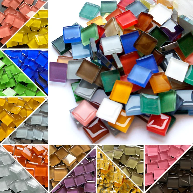 300 pcs/pack Crystal Glass Mosaic DIY Hobbies Tile Creativity Ar