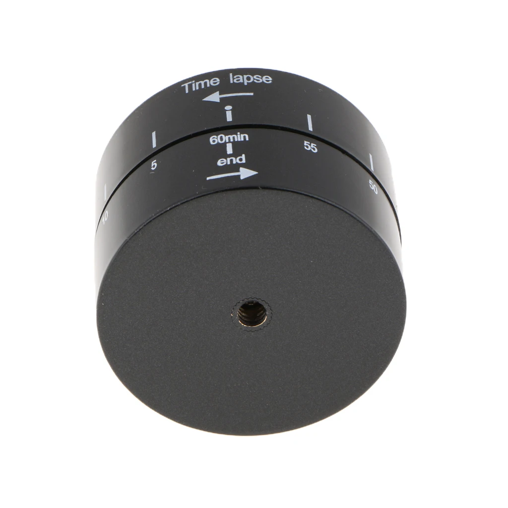 Panoramic 360°/ 60-Minute Time Lapse Tripod Head For Cameras, DSLR's, GoPro's And Smartphones (Supports Up To 4.4 LBS)