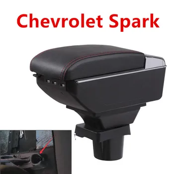 

For Chevrolet Spark III armrest box central Store content Storage boxarmrest box with USB interface