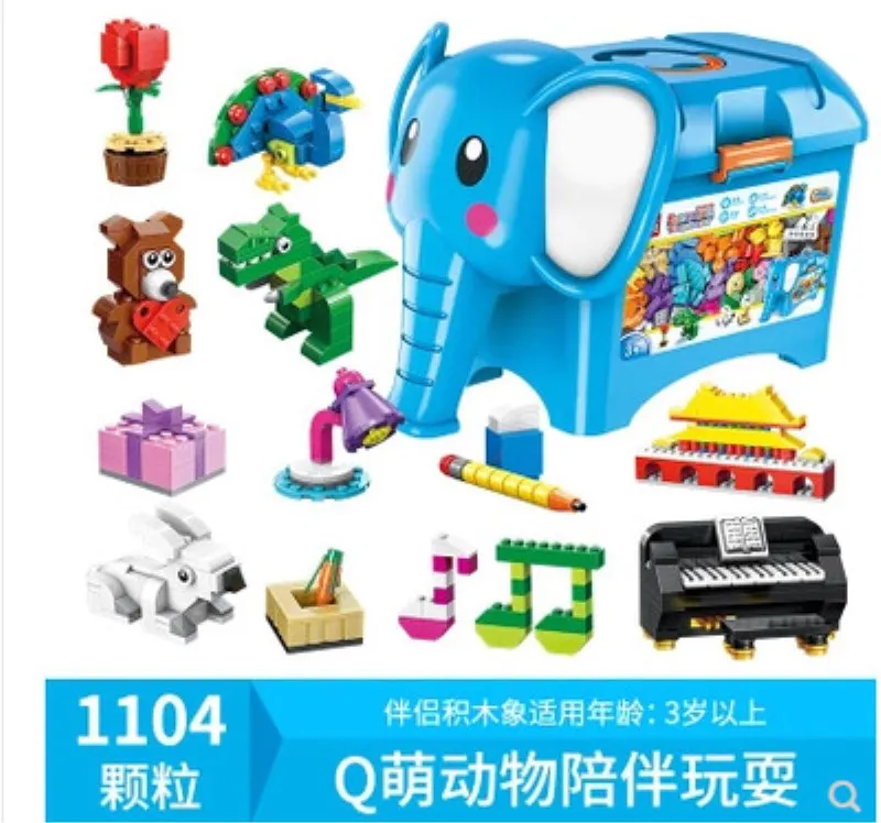 

Enlighten 1104pcs Blocks Compatible with DIY animals set Models Building Kits Blocks Toys Hobby Hobbies For kids