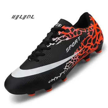 

Football Shoes Men Outdoor Turf Long Spike Cleats Soccer Sneakers Kids Grass Field Futsal Shoes Child Zapatos Hombre de fútbol