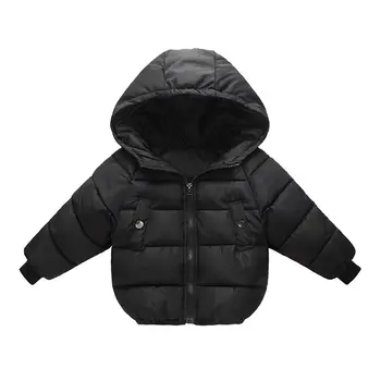 

Autumn Baby Boy Girl Outerwear Thicken Solid Print Casual Hoodie Jacket Kids Coat Outfits Tops