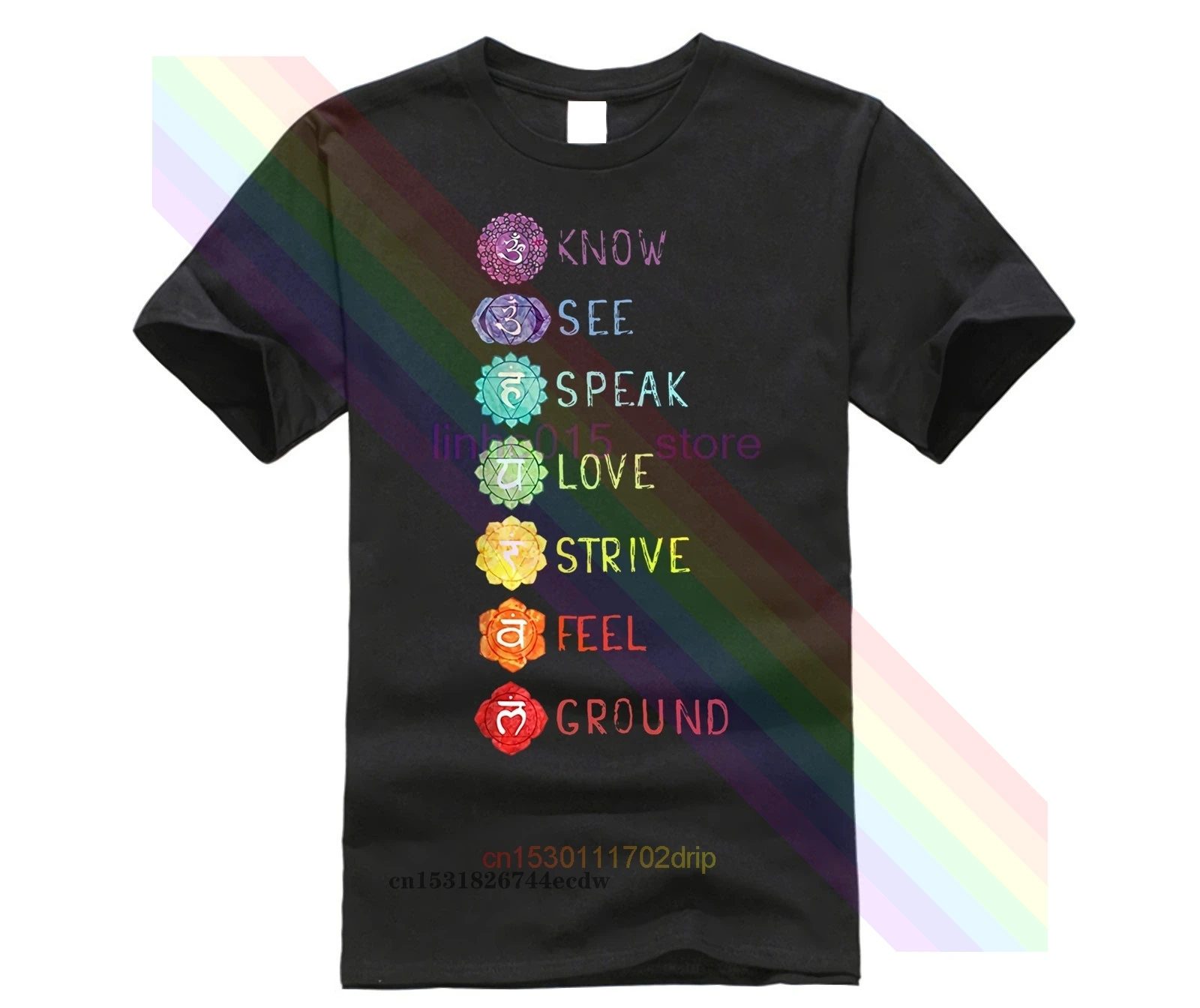 2019 брендовая мужская футболка 7 Семь чакр для йоги | Мужская одежда