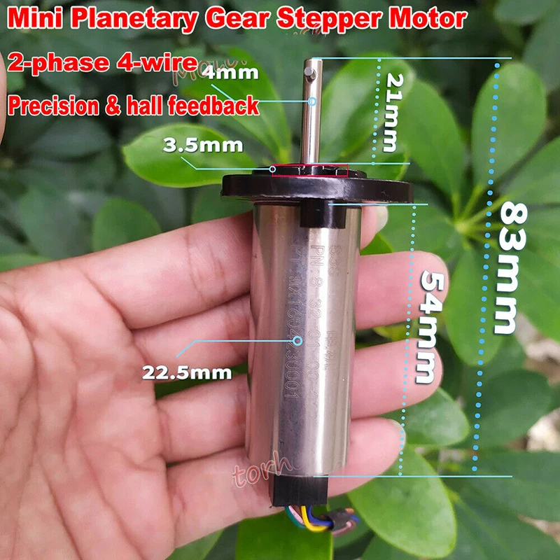 

USED Mini 22.5mm 2-phase 4-wire Precision Gear Stepper Motor Metal Planetary Gearbox Large Torque With Hall