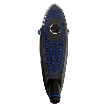 

Modern Big Rain Electroplated Bathroom Accessories Easy Install Dolphin Shaped Home Sprayer ABS Handheld Shower Head