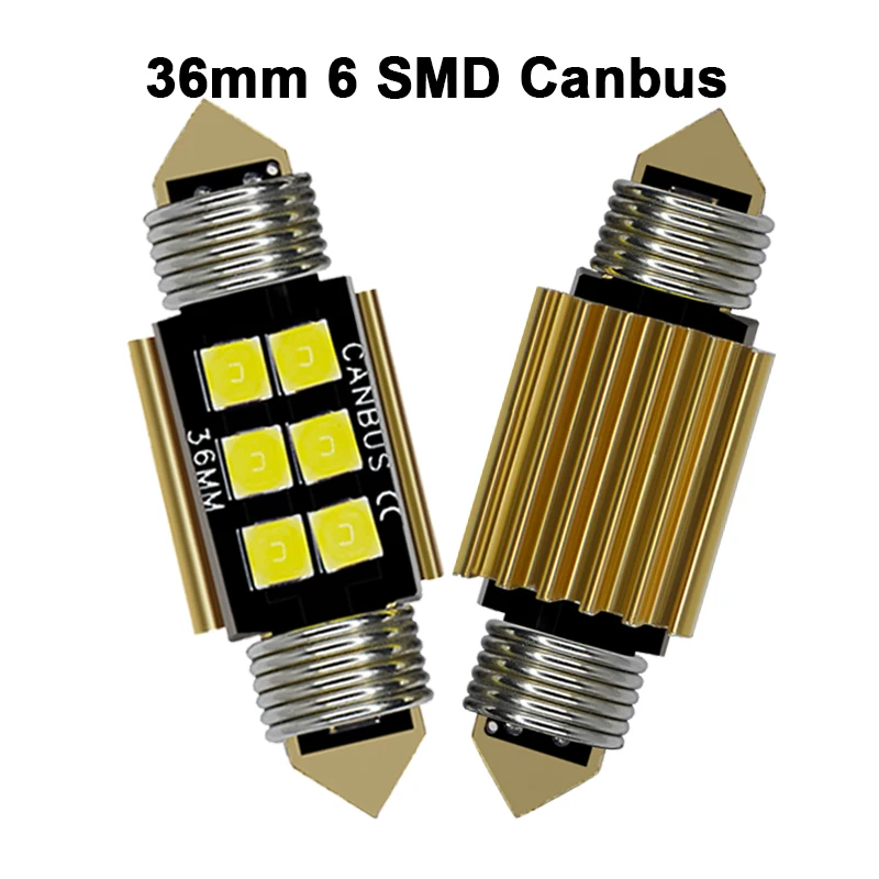 C5W гирлянда Светодиодный лампочки Canbus 31 мм 36 мм/39 мм/41 мм C10W светодиодный светильник без ошибок 12V 6000K белый автомобиль внутренняя Лицензия номерного знака