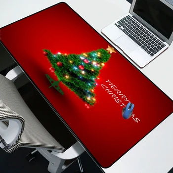 

Yuzuoan Programming Large Computer Mousepad Christmas Tree HD Desk Pad Non-slip Office Keyboard Pad Lock-edge Durable Rug Pad