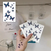 1Pc Fashion Vrouwen Meisje 3D Vlinder Waterdicht Flash Tijdelijke Tattoo Sticker Been Arm Hand Body ArtsTatoo Stickers Decoratie