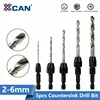 XCAN 5 uds rápido Chuck Countersink broca HSS 6542 vástago hexagonal taladro pistola poco cortador de agujeros para madera Set de puntas de taladro en espiral ► Foto 1/6