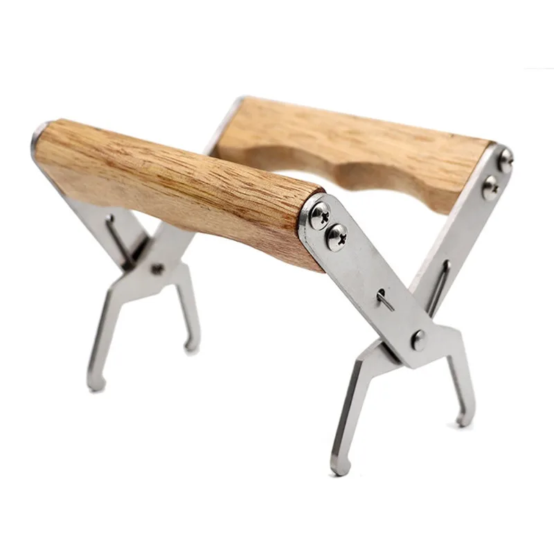 Пчелиный улей рамка держатель из нержавеющей стали захват сцепление вспомогательное устройство для пчеловодства защиты пчелы Sting захват оборудования деревянной ручкой