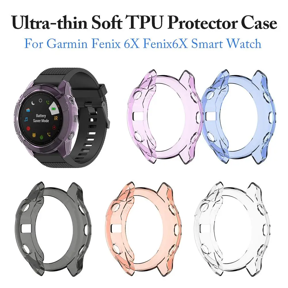 Ультратонкий Мягкий ТПУ защитный чехол для Garmin Fenix 6X Fenix6X защитный чехол умных часов Силиконовый чехол s