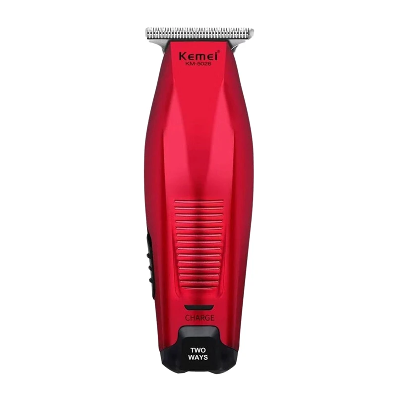 

Kemei Km-5026 Electric Hair Clipper 0Mm Bald Hair Clipper Electric Clipper Line Wireless Usb Charging Lasting Hair Trimmer Engra