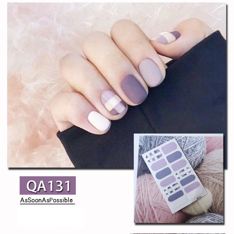 Модные бронзовые 3D наклейки для ногтей, водостойкие наклейки для ногтей, гелевые наклейки на День святого Валентина, маникюрные товары для женщин, макияж - Цвет: QA131