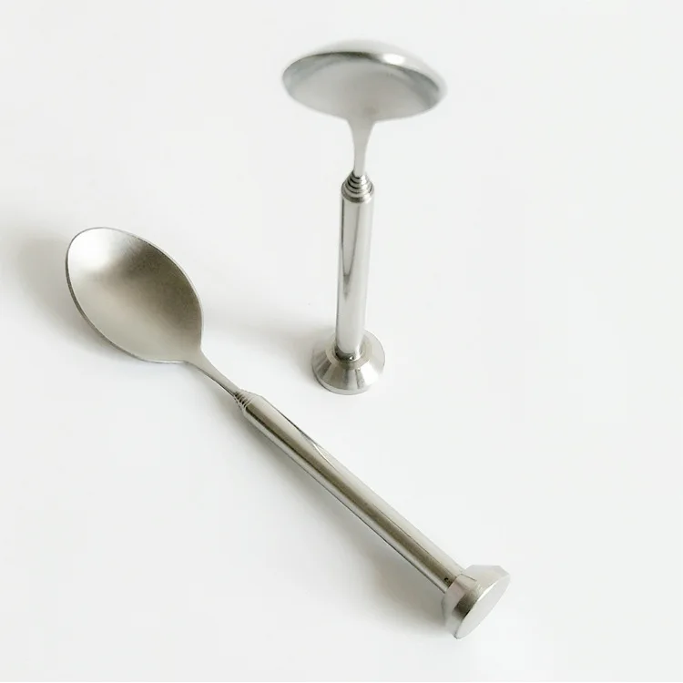 Cool adjustable artifact pocket long metal spoon telescopic bar spoon adjustable stainless steel