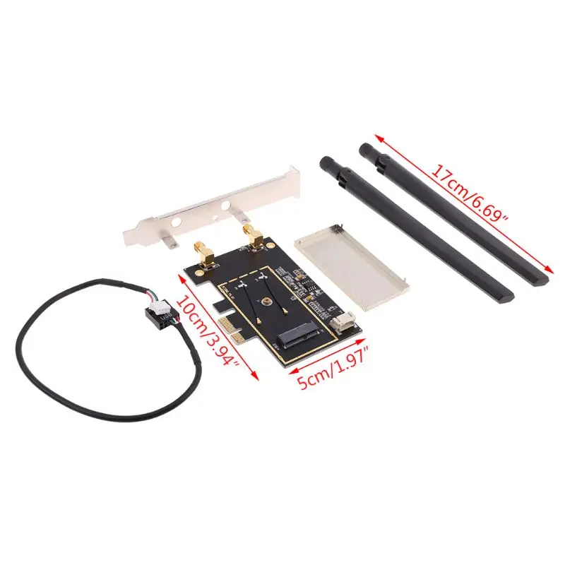 WTXUP NGFF M2 к PCIE AC адаптер карта AX200 9260 8265 1650A для портативных ПК | Компьютеры и офис