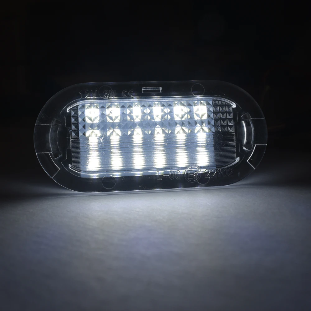2Pcs Car Interior LED Car Door Courtesy Light For VW Beetle Bora Golf NK3 NK4 Polo Sharan Vento Touran SKODA SEAT - Emitting Color: white