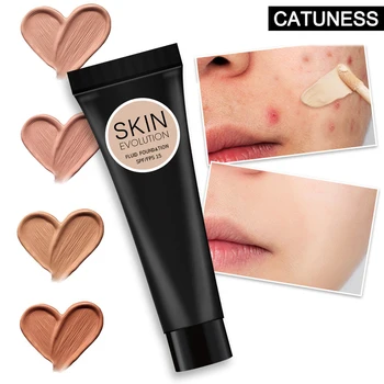 

Professional Full Coverage Liquid Foundation Face Waterproof Base Makeup Natural Color Concealer Whitening Lasting Primer Makeup